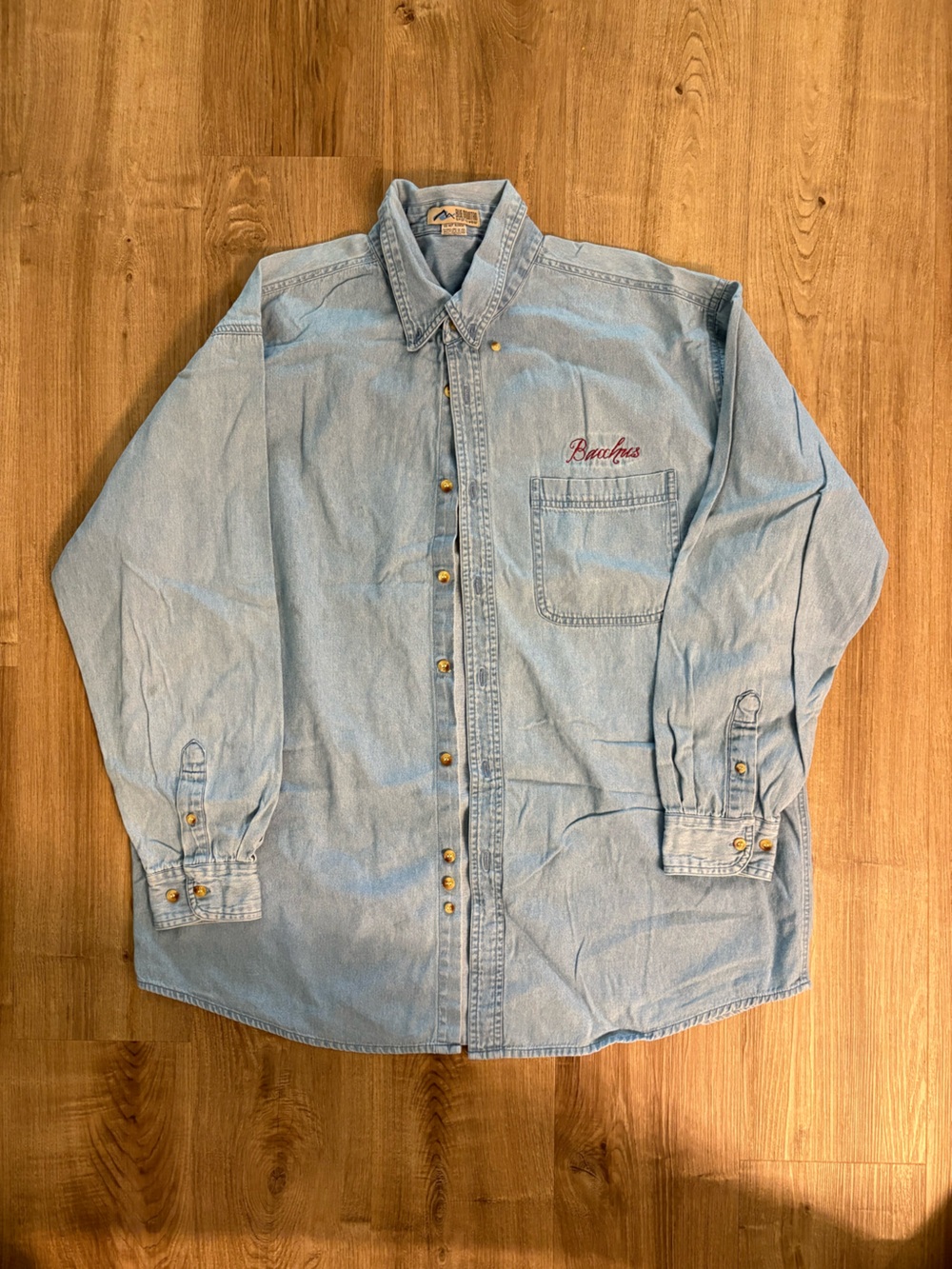 Light Blue Men's Casual Button-Down Shirt